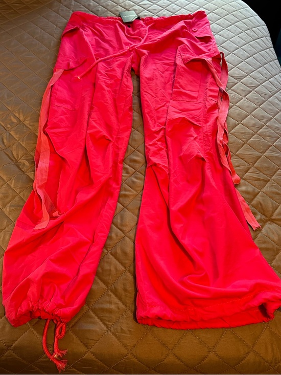 Solado Pants - NWT Solado neon pink parachute cargo pants size large